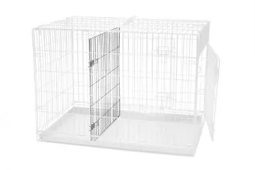 Gitterbox schwarz- mit/ohne Trennwand - Größe L